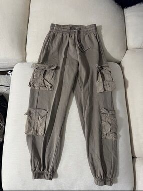 Garage tan sweatpant jogger